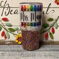 Crayon Teacher Tumbler
