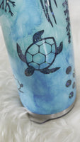 Snow Globe Sea Turtle Tumbler
