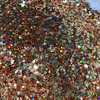 Old Gold Stars Chunky Glitter