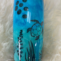Snow Globe Sea Turtle Tumbler