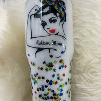 Autism Mom Tumbler
