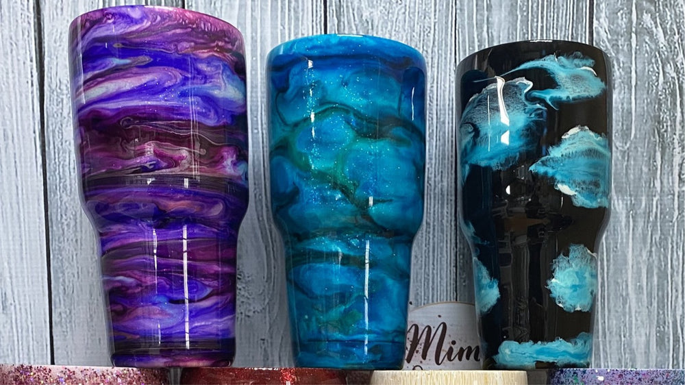 Multi colored 30 ounce Tumbler