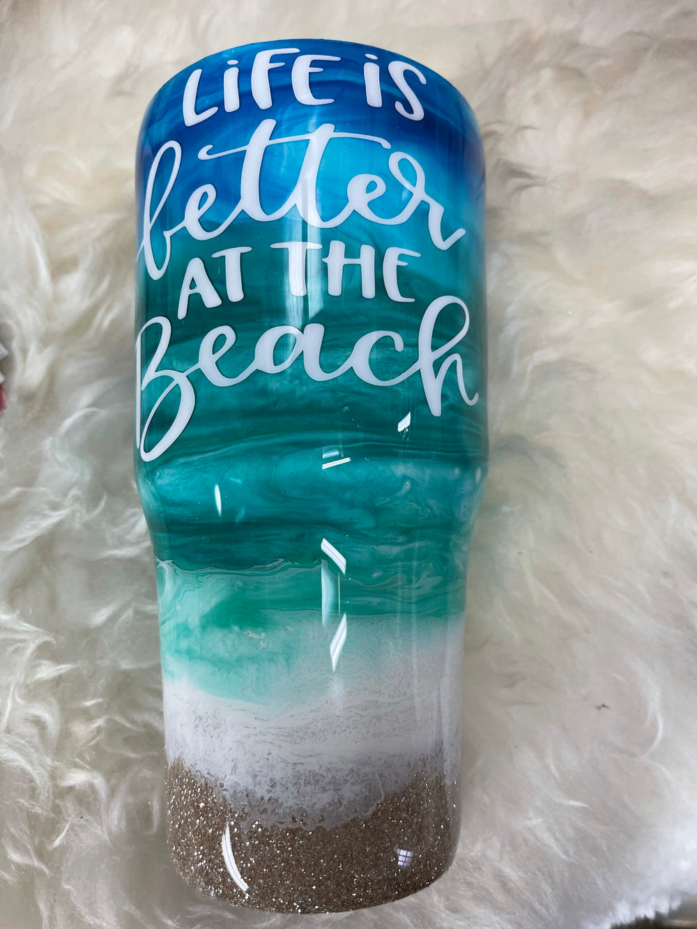 30 ounce life is Better at the Beach tumbler