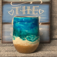 Life is better at the beach wine tumbler